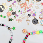 Bulk Gold Enamel Charms for Jewelry Making, Colorful Metal Charms Pendant for - Image 4