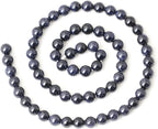 60PCS 6mm Natural Blue Sandstone Gemstone Round Loose Beads Stone Beads - Image 2