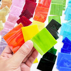 ILLUCKAI 2.2lb Stained Glass Scraps, Mosaic Glass Pieces, Mosaic Tiles - Image 2