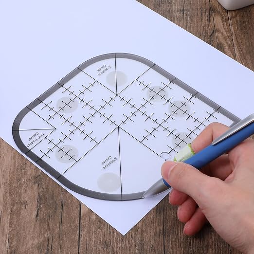 Curved Corner Cutter Quilting Ruler Acrylic Sewing Patchwork Ruler Quilting - Image 7