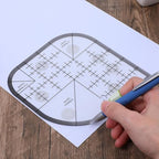Curved Corner Cutter Quilting Ruler Acrylic Sewing Patchwork Ruler Quilting - Image 7