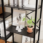 GRUSIGN Triple 4 Tier Book Shelf, Modern Bookcase Shelf, Freestanding Large - Image 6