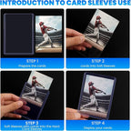 200 Card Sleeves Top Loaders for Cards, Baseball Card Protectors, Trading Card - Image 5