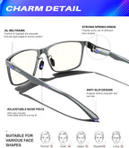 ANYLUV Blue Light Glasses Men, Relieve Eyestrain and Eye Protection, Al-Mg - Image 3