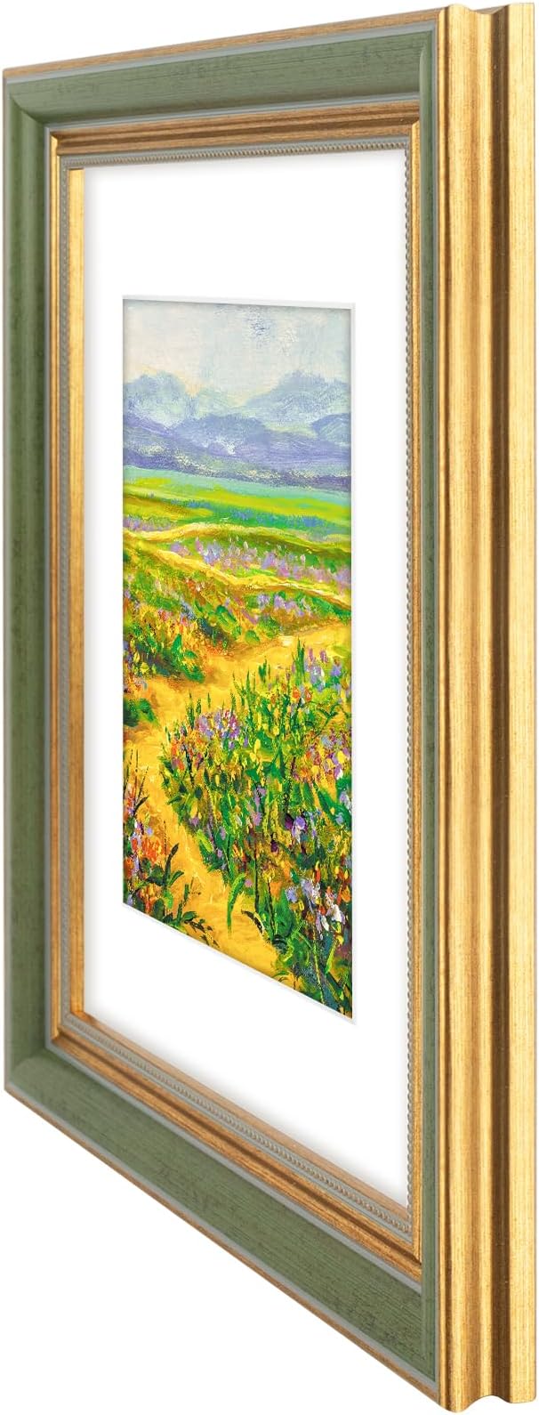 Golden State Art, 11x14 Ornate Picture Frame Holds 8x10 Photo, build-in hangers - Image 7