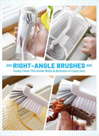 20Pcs Crevice Cleaning Brush Set, Hard Bristle Scrub Brushes Tools - Image 6