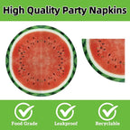 40Pcs Watermelon Birthday Plates and Napkins Set Disposable Fresh Fruit Melon - Image 4