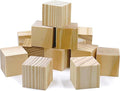 Wooden Blocks for Crafts, Unfinished Wood Cubes, 1.5 Inch Natural Wood Blocks by SIWUCHYE
