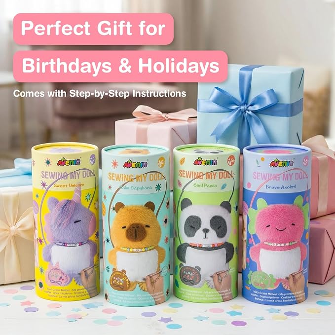 Avenir My First Sewing Kit for Kids Ages 6-8 | Learn to Sew Stuffed Animal - Image 6