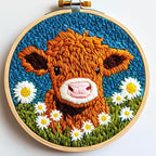 DIY Punch Needle Kits Highland Cow by Unknown