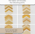 Cotton Satin Patchwork Fabric Panel – 35 Designs, 20×20 cm Squares, Single - Image 7