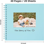 Yopih 10x10 Inch DIY Scrapbook Photo Album, Hardcover Kraft Paper Acid-Free - Image 2