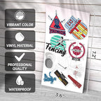 Fencing Sports Themed Stickers Pack Vinyl 50pcs - Image 3