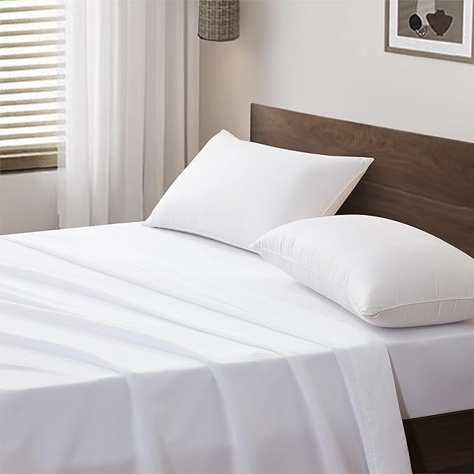 Maple&Stone Twin Flat Sheet 6 Pack, Premium Soft & Breathable, Brushed - Image 5