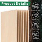 12 Pack Basswood Sheets 1/4x12x12 Inch, 6mm Basswood - Image 3