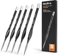 Nicpro 5 PCS Detail Paint Brushes, Extra Fine Tip 000 Miniature Painting Artist by Nicpro