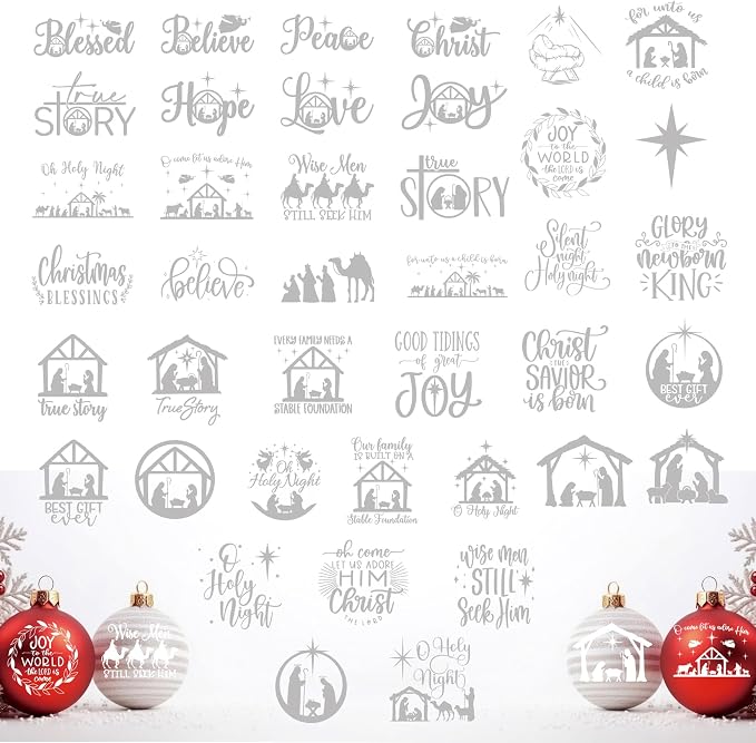 40 Pieces Christmas Nativity Stickers - Image 8
