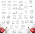 40 Pieces Christmas Nativity Stickers by Huahui