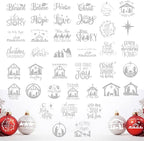 40 Pieces Christmas Nativity Stickers by Huahui