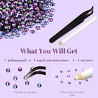 6000PCS 4mm Resin Jelly Rhinestones in Bulk, Bedazzling Flatback Crystals - Image 6