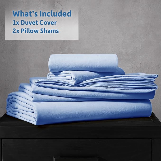 Nestl Calm Blue California King Duvet Cover Sets - Image 9