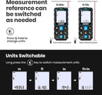 ACEGMET Laser Measure with Phone App, 229ft/70m Laser Measurement Tool with 2 - Image 6