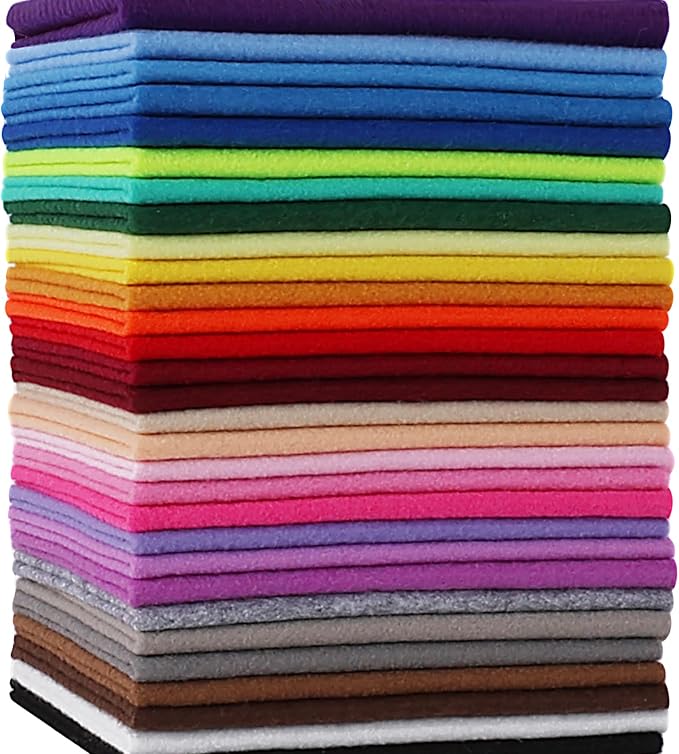 XSEINO 30PCS 8" x 12" 1.4 mm Thick Soft Felt Sheets, 30 Assorted Multicolour by XSEINOiscreating%EF%BC%81