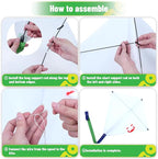 Ultimate Creative Kite Set: 10 Blank White Diamond Kites - Image 6