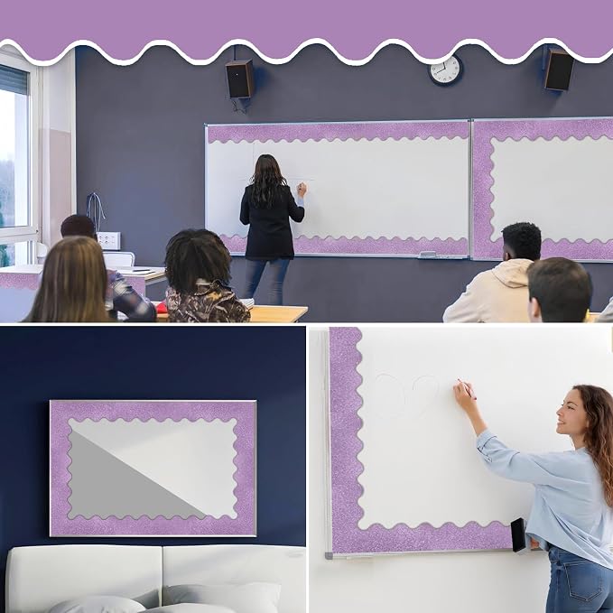 70Ft Shine Bulletin Board Borders，Scalloped Poster Boards Decorations Trim - Image 4