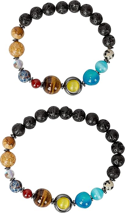 SPUNKYsoul New! His and Hers Couple Circle Distance Universe Bracelets by SPUNKYsoul