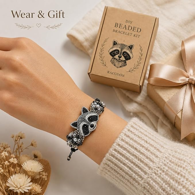 DIY Beaded Bracelet Making Kit, Beginner-Friendly Beaded Bracelet Animal Making - Image 3