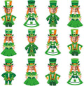 OBUSATT 60 Pcs St. Patrick's Day Leprechaun Hats Theme Cutouts Hat and Beard by OBUSATT