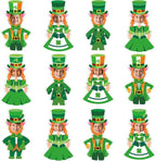OBUSATT 60 Pcs St. Patrick's Day Leprechaun Hats Theme Cutouts Hat and Beard by OBUSATT