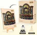 Classic Bar Puzzles Adults Gifts Wooden 200 Pieces 11.4 * 11.4in - Image 5