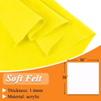 IONTACH 36" X 36" Yellow Soft Felt Fabric 1.6mm Thick | Felt Sheets - Image 3
