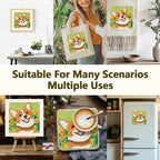 Doodlream Cute Corgi Dog DIY Punch Needle Embroidery Kit - Image 5