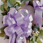 HUIHUANG Lavender Satin Wired Ribbon 1-1/2 inch Lavender Purple Wire Edge Ribbon - Image 7