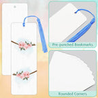 DSYIL 100 Sets Watercolor Paper Bookmarks - Image 4