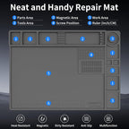 STREBITO Heat Resistant Silicone Soldering Mat up to 932°F, Silicone Work Mat - Image 5
