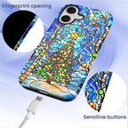 Case for iPhone 17, Scratch Resistant Hybrid Double Layer Hard Shell，Christmas - Image 7