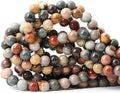 45PCS 8mm Natural USA Picture Stone Gemstone Round Loose Beads by CHEAVIAN