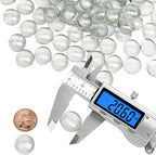 5 lb Clear Glass Beads for Vases, Glass Pebbles - Image 2