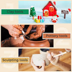 Jetmore 35 Pack Clay Tools Kit, Pottery Tools & Sculpting Tools, Polymer - Image 4