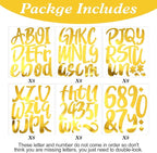 Outus 576 Pieces 8 Sheets Letters Stickers Self Adhesive Vinyl Letter Alphabet - Image 3