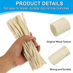 PATIKIL 60 Pcs / 40cm Wood Log Sticks, 0.2-0.5inch in Diameter Natural Driftwood - Image 3