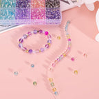 XSEINO 24 Colors 1200PCS Transparent Gradient Glass Beads Kit 6mm DIY Craft - Image 5