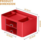 Marbrasse Pen Organizer with 2 Drawer, Desk Organizers and Accessories with 5 - Image 4