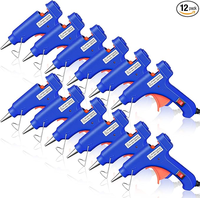 Zhengmy 12 Pieces Mini Hot Glue Gun Crafts Hot Melt Guns Fast Preheating and by Zhengmy
