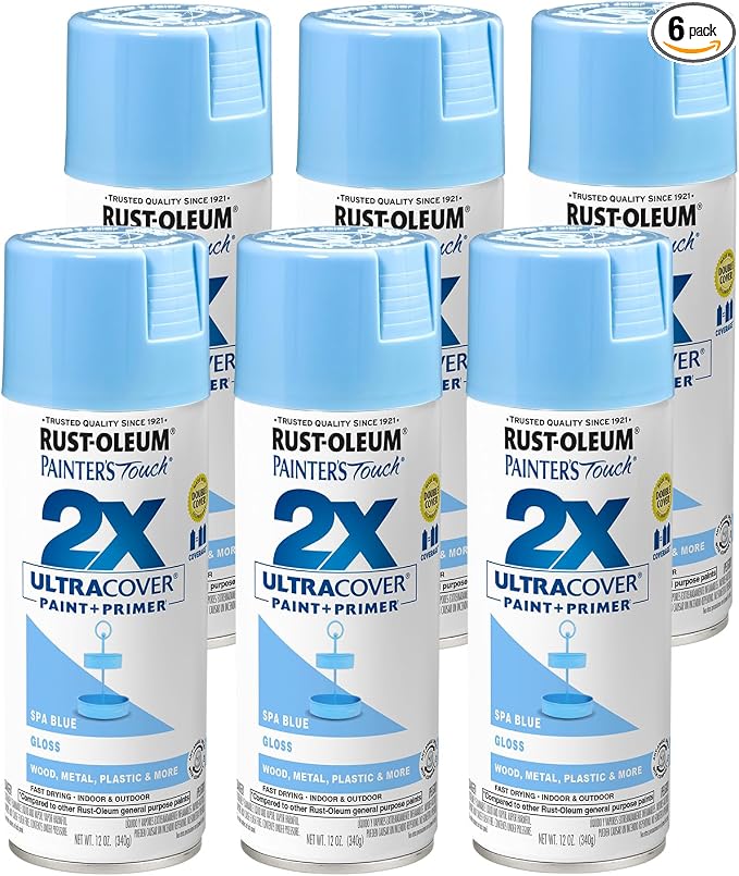 Rust-Oleum 334045-6PK Painter's Touch 2X Ultra Cover Spray Paint, 12 oz by Rust-Oleum