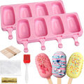 Mity rain 2 Pack Cake Pop Molds Silicone, 8 Cavity Reusable Cakesicle Molds | by Mityrain